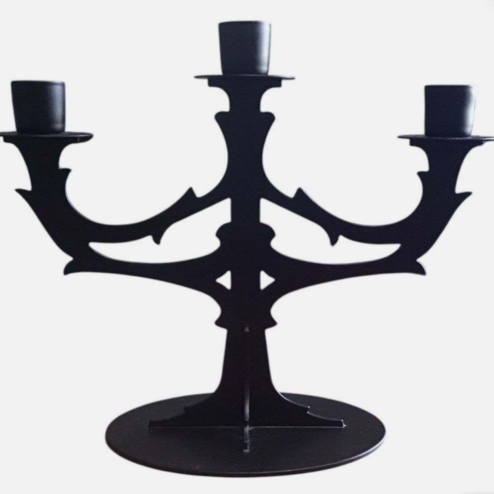 PartyLite P9676 Black Couture Candelabra
